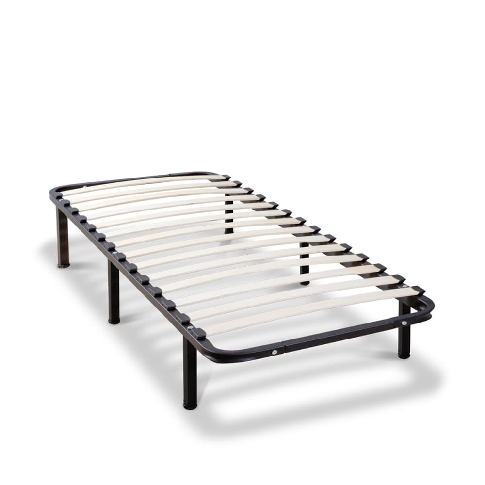 Bellecour Sommier en kit lattes métal 90x200 style industriel Noir