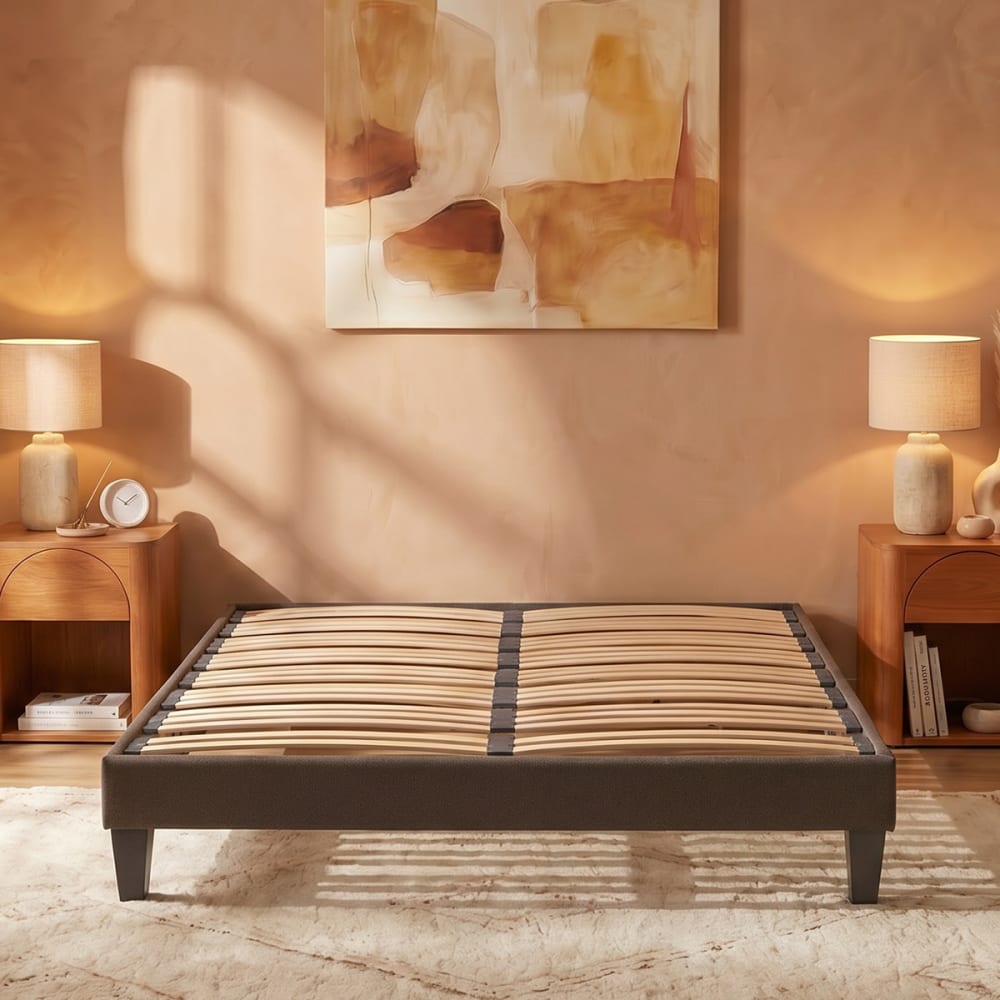 Sommier à lattes en kit coutil gris anthracite 160x200 - Maisons du Monde