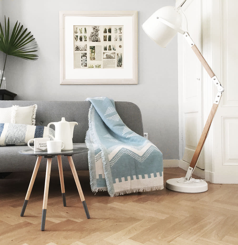 Coussin Zig Zag Fun blue 50x50 - Maisons du Monde