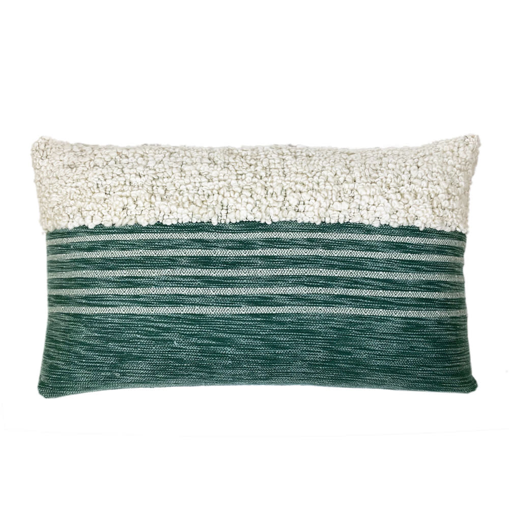 Coussin vert 35x60
