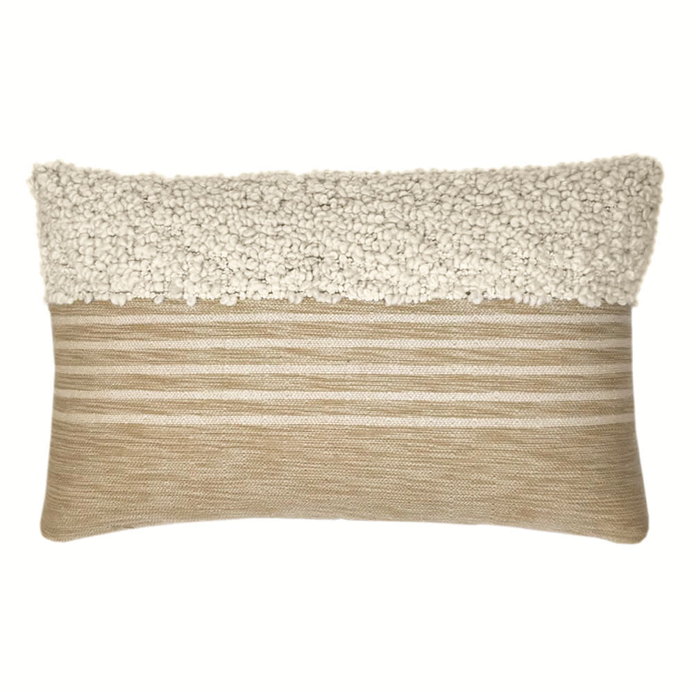 Coussin blanc cassé 35x60