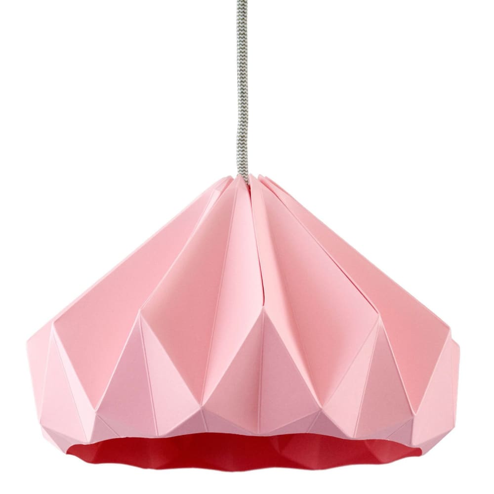 Studio Snowpuppe Suspension origami rose 28cm style contemporain - Papier