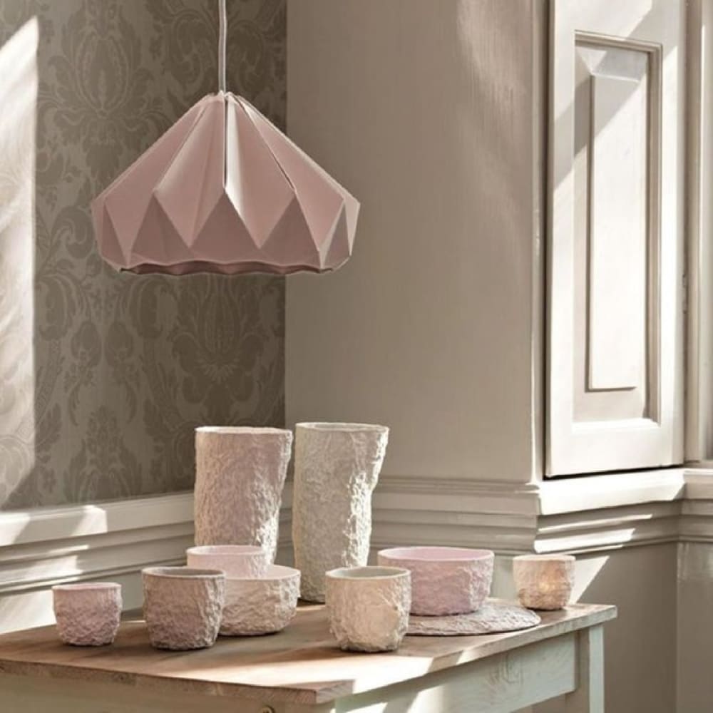 Suspension origami rose 28cm - Maisons du Monde
