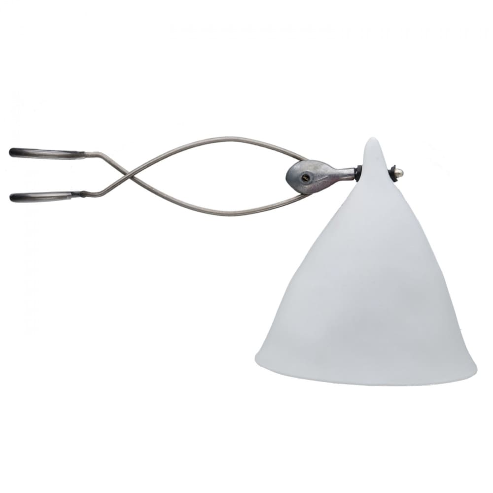 Tsé & Tsé Associées Lampe à pincer en porcelaine mate style classique chic Blanc