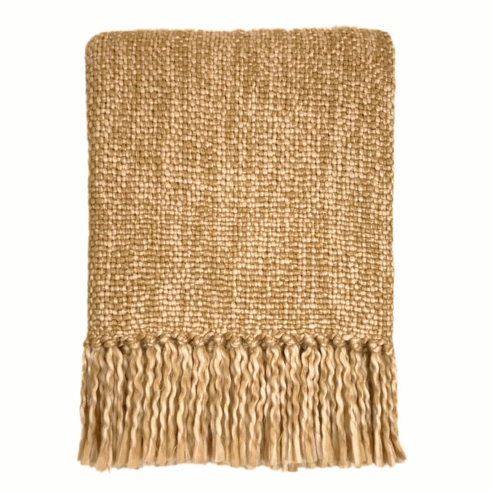 Manta Vintage amarillo acrílico 125x150 - Maisons du Monde