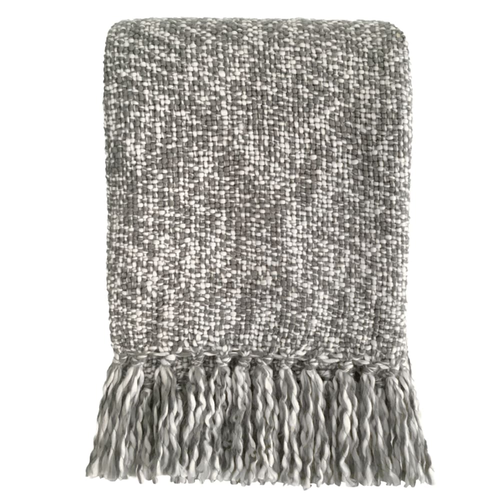 Manta gris marmol acrílico 125 x 150 - Maisons du Monde