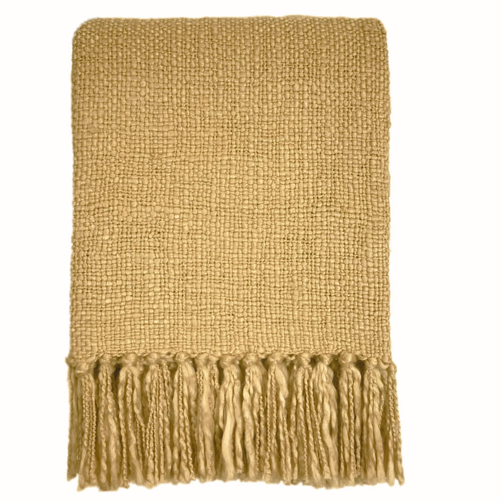 Plaid jaune vintage 125x150 - Maisons du Monde
