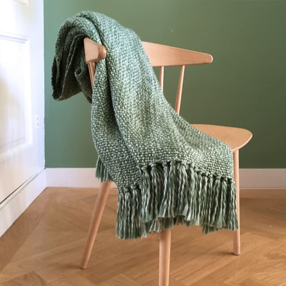 Plaid vert marbre 125x150