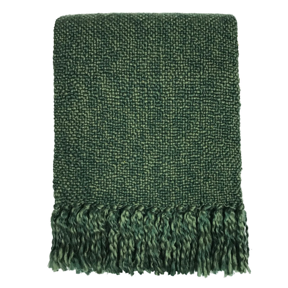 Manta verde jungla oscuro 125x150 - Maisons du Monde