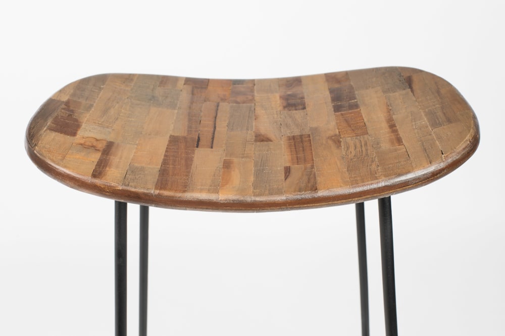 Sgabello da banco in legno marrone - White label