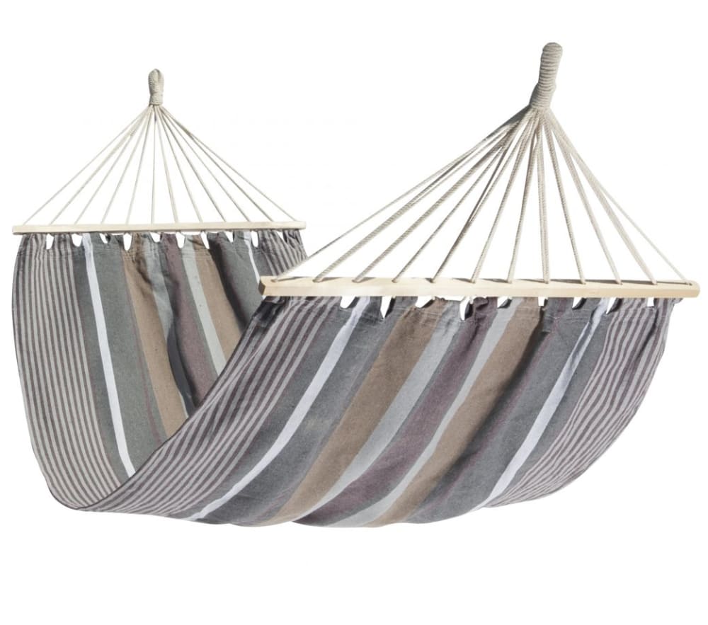 Hamac simple à barre en tissu cappuccino
