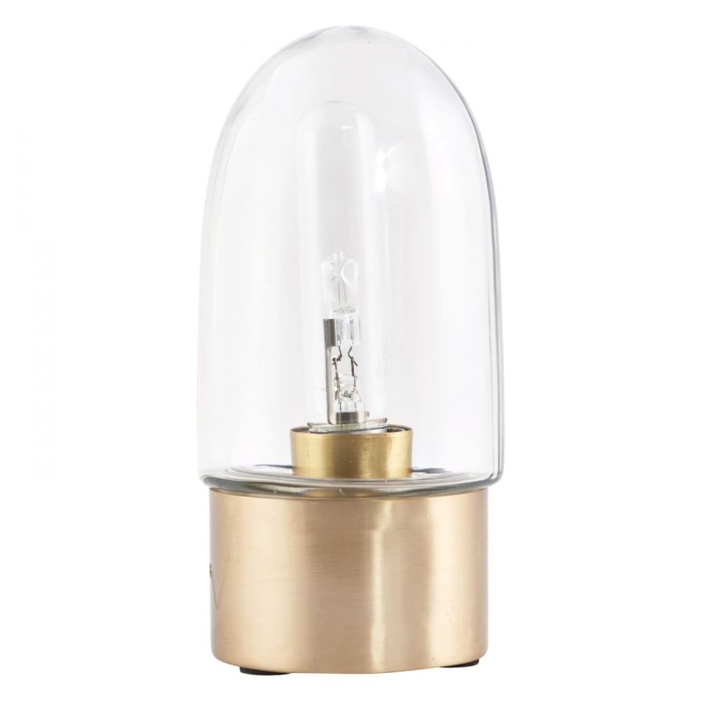 Lampe à poser laiton - verre