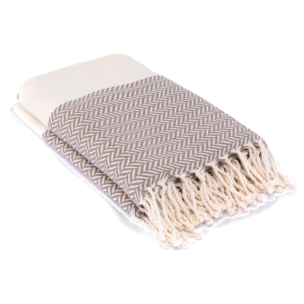 Plaid cotone tortora - Modello Classico chic - Öko-Tex Zertifikat - Cotone
