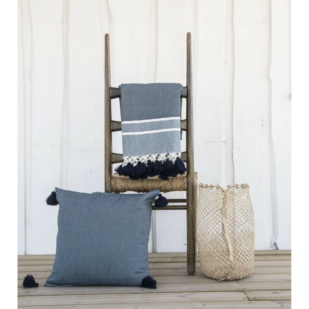 Plaid cotone blu petrolio - Febronie