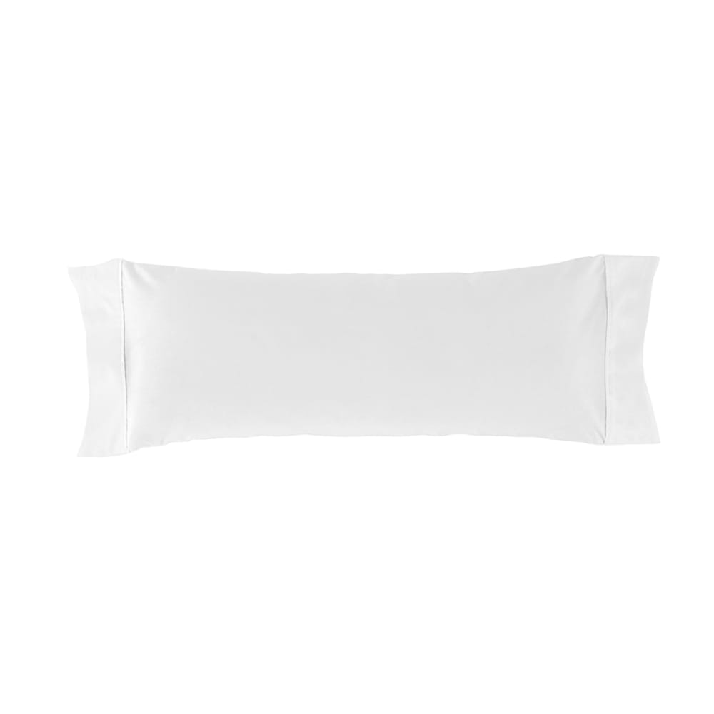 Taie d'oreiller en coton 100% 45x110 cm blanc