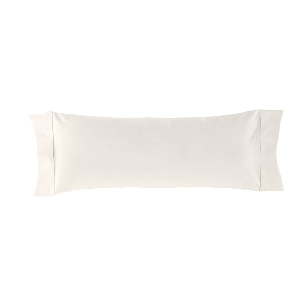 Funda de almohada 100% algodón 45x110 cm marfíl