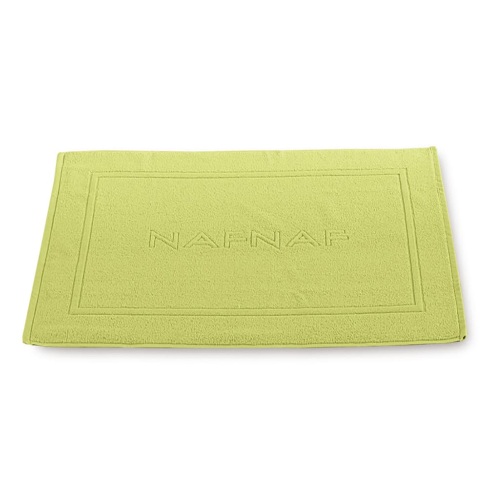 Tapis de bain 750 gr/m2 en coton vert pistache 50x80