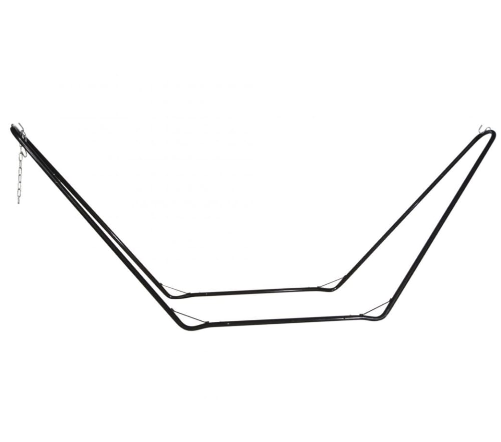 Hamac à barre avec support en tissu rayé rose