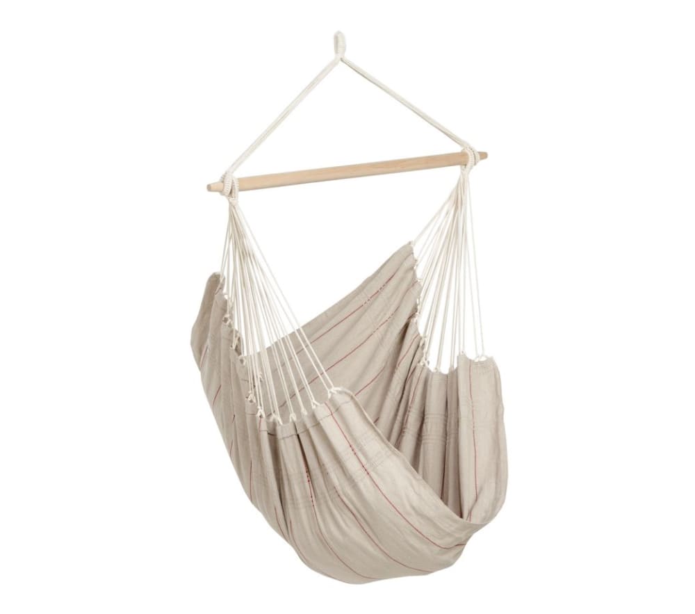Chaise hamac suspendu en coton sable