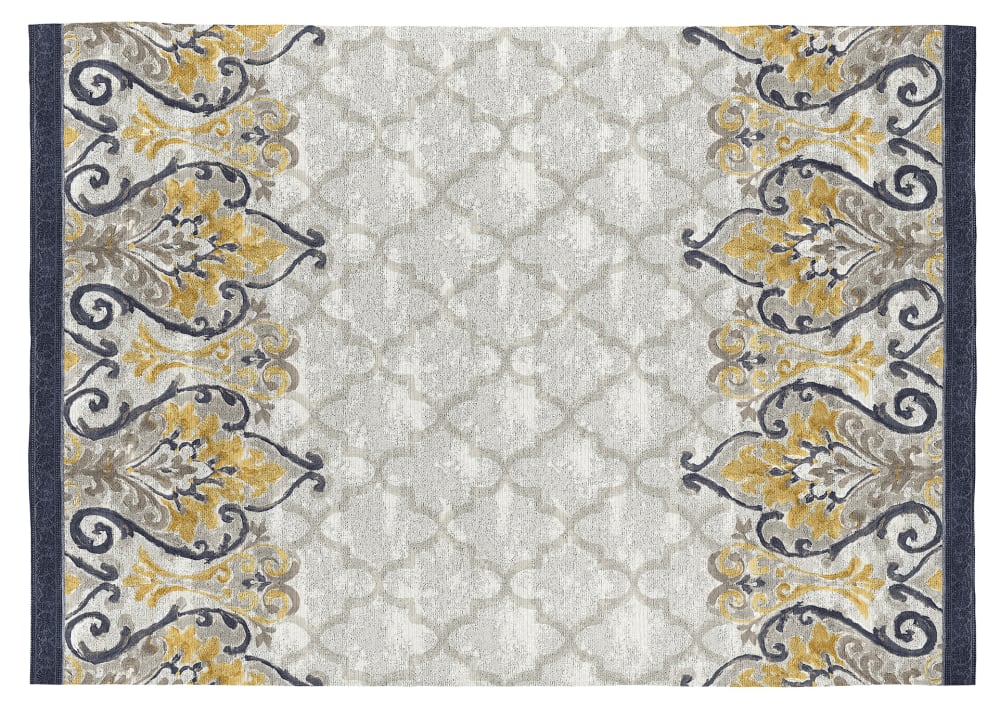 Rugs&Rugs Deko - Baumwollteppich mit Digitaldruck 140x200 cm; Beige style modern Beige Öko-Tex Zertifikat Baumwolle