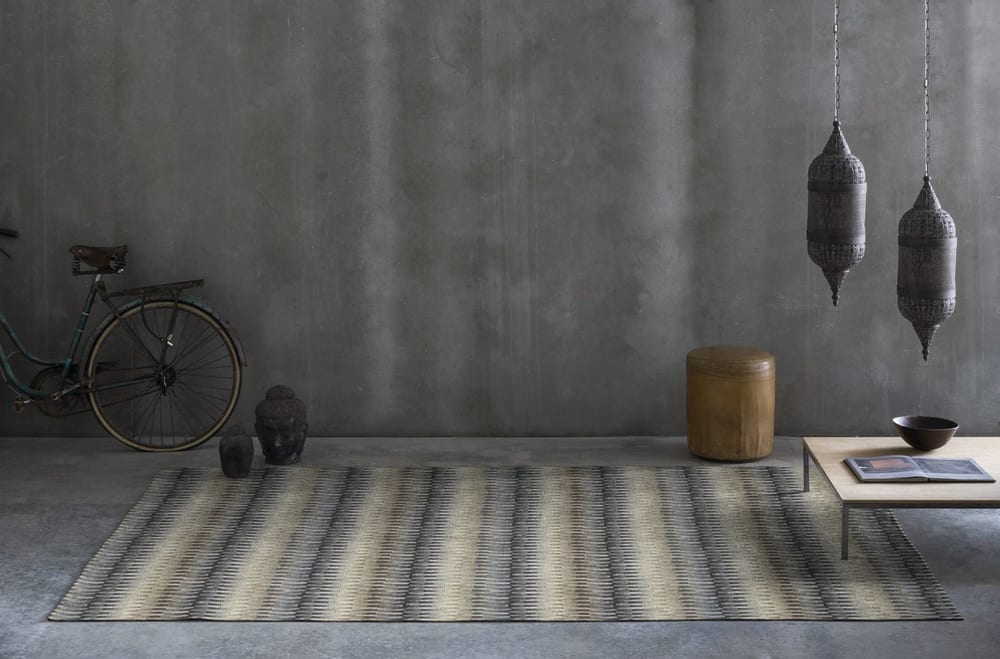 Tapis décoratif en coton en impression digital bleu 160x230 cm — vue 3