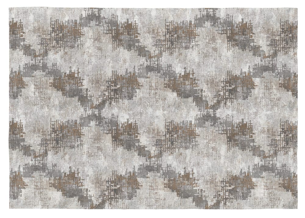 Rugs&Rugs Deko - Baumwollteppich mit Digitaldruck 160x230 cm; Grau style modern Grau Öko-Tex Zertifikat Baumwolle
