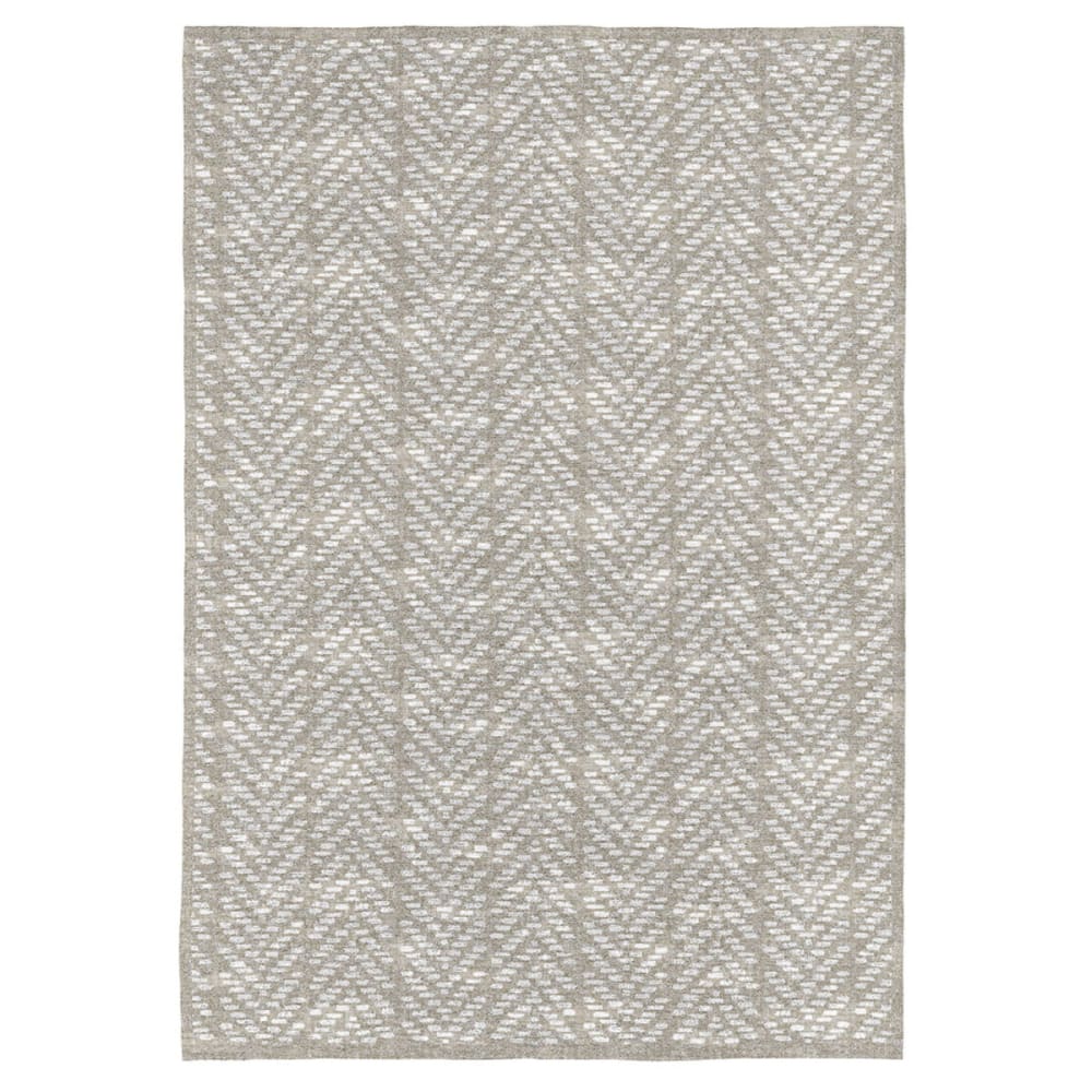 Alfombra decorativa de algodón con impresión digital beige120x170 cm