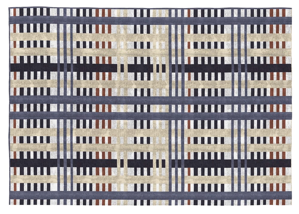 Rugs&Rugs Deko - Baumwollteppich mit Digitaldruck 120x170 cm; Multicolor style modern Mehrfarbig Öko-Tex Zertifikat Baumwolle