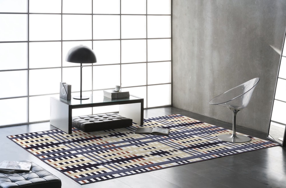 Tapis décoratif en coton en impression digital multicolore 120x170 - Maisons du Monde