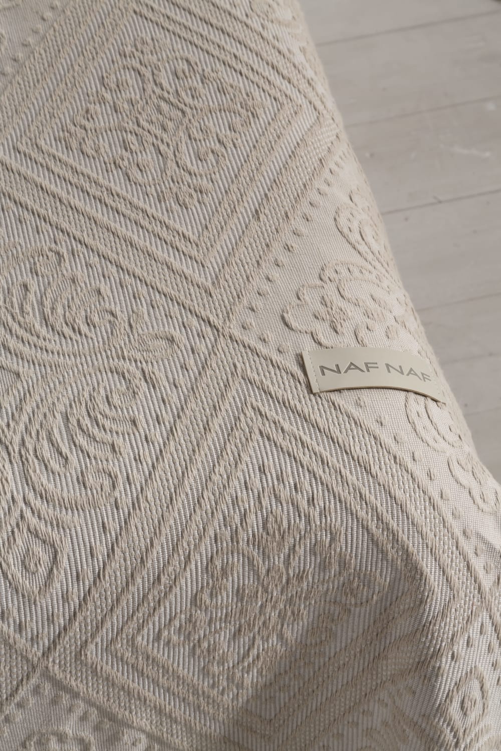 Couvre lit en coton beige 250x270 - Maisons du Monde