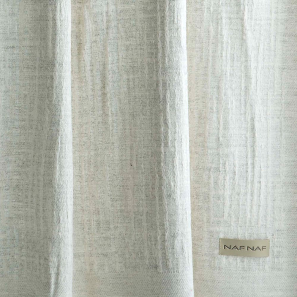 Plaid de algodón 130x170 cm gris perla - Maisons du Monde