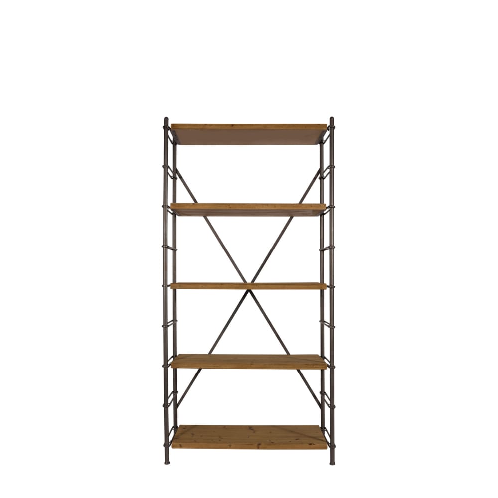 Dutchbone Etagère en métal et bois beige Beige Bois - 100x200x42cm
