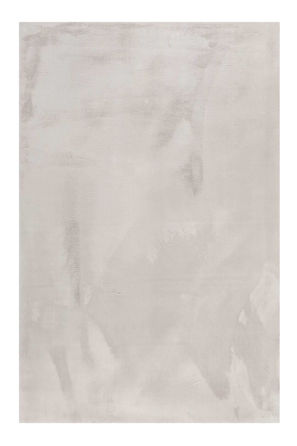 Tapis imitation fourrure lapin doux gris clair pour salon 200x200