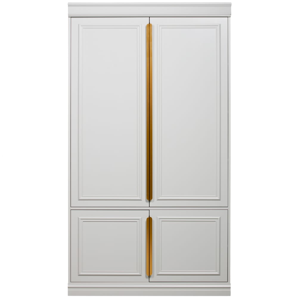 Armoire 2 portes en pin gris