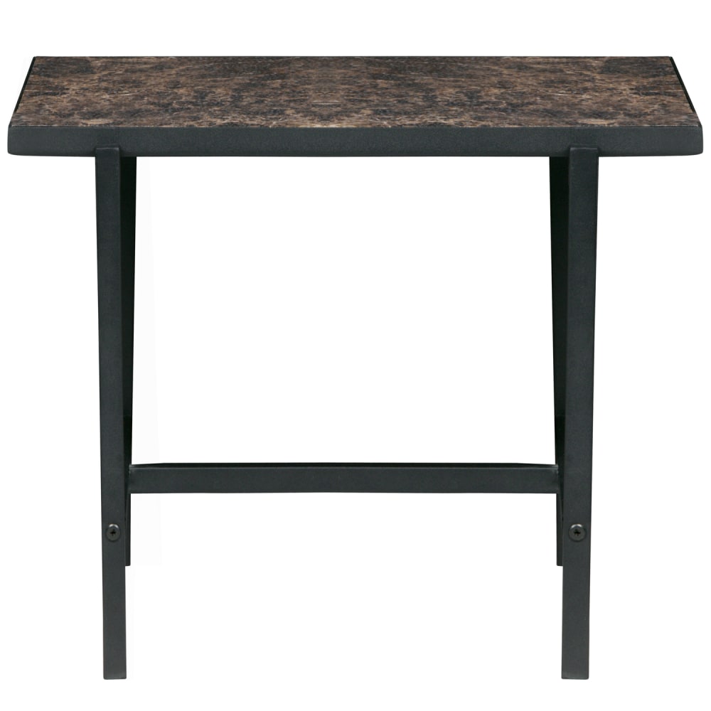Table basse en placage de marbre noir