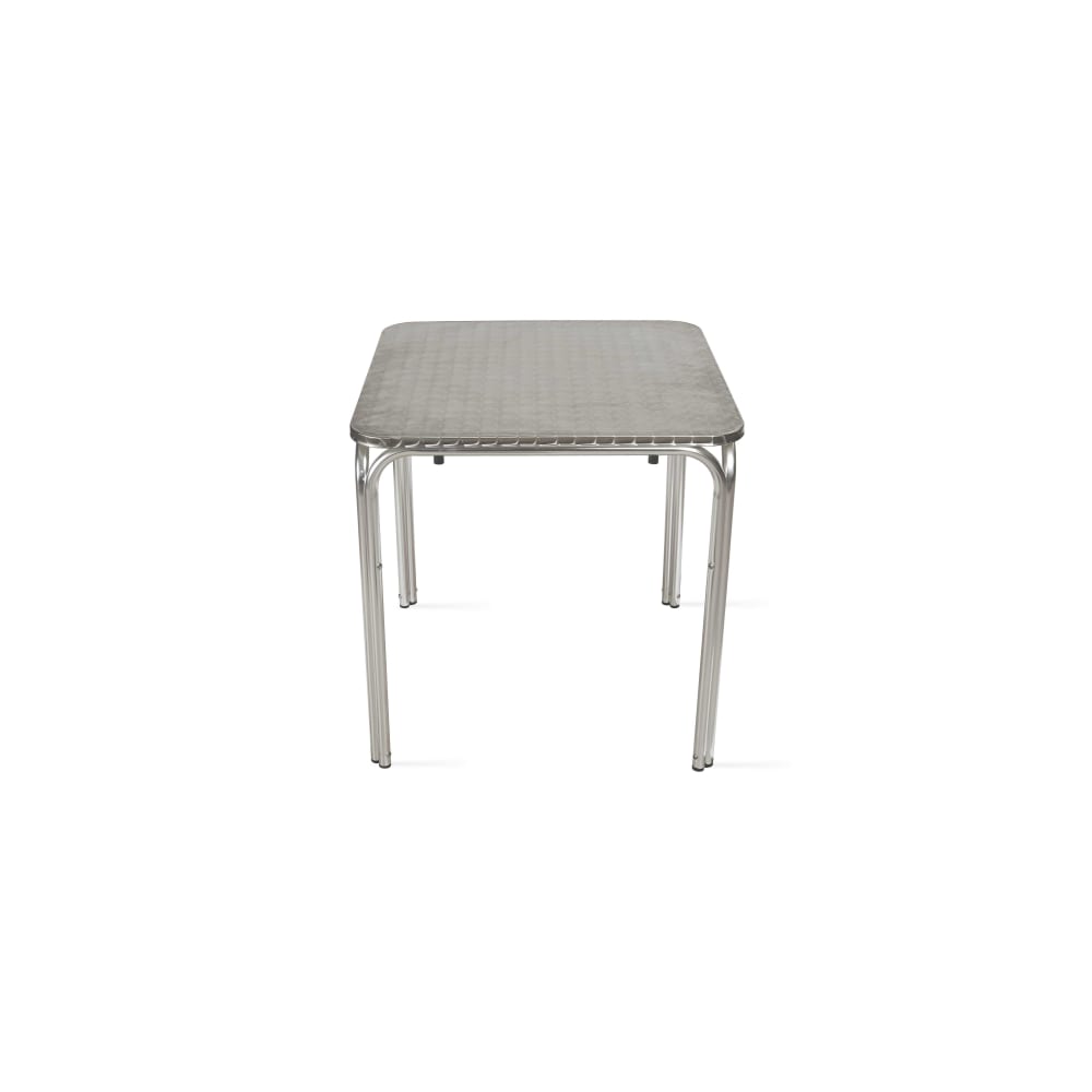 Table de jardin carrée en aluminium avec 4 chaises noir - Maisons du Monde
