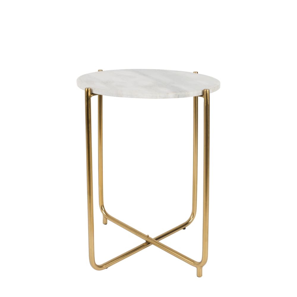 Table d'appoint en marbre blanc