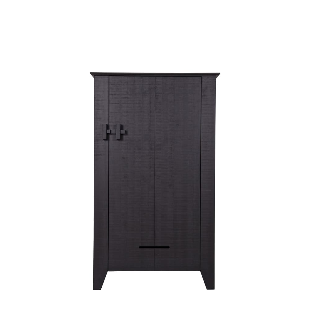 WOOOD Kleiderschrank aus Holz, schwarz style modern - Holz