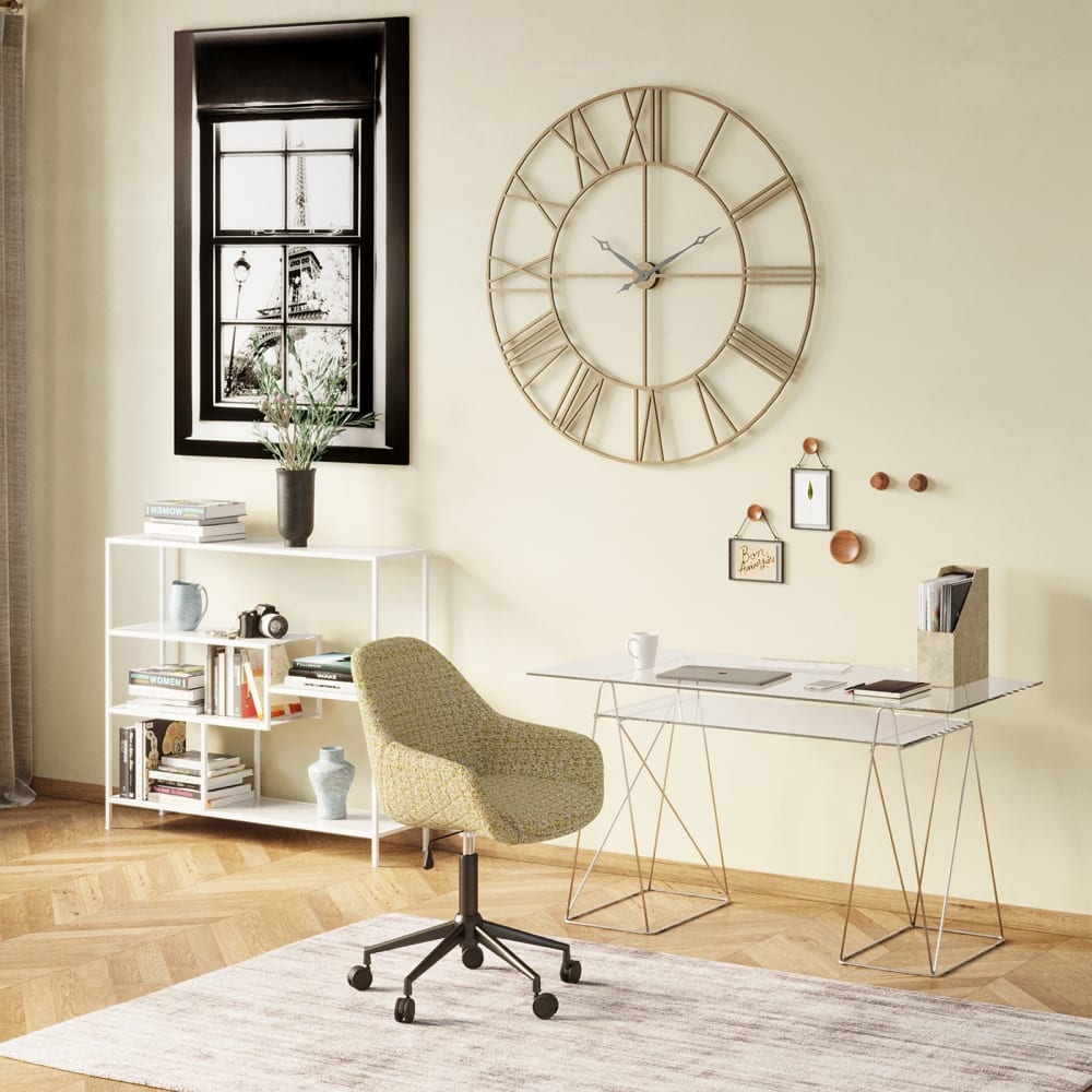 Mesa cromo con tapa cristal 8 mm - Maisons du Monde
