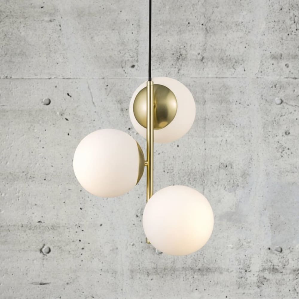 Suspension métal/verre or H36.5cm - Maisons du Monde