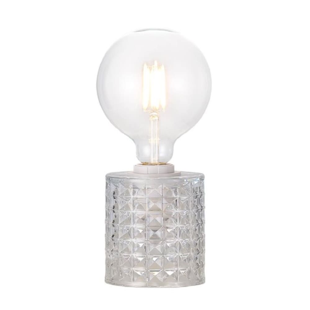 Lampe à poser verre transparent H12,8cm