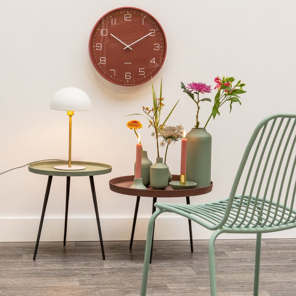Lampe de table fer blanc 20x20x39cm — vue 3