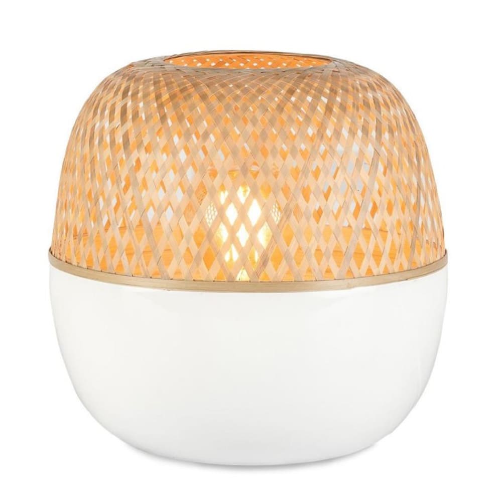 Good & Mojo Lampe à poser bambou H33cm style inspirations d'ailleurs Marron