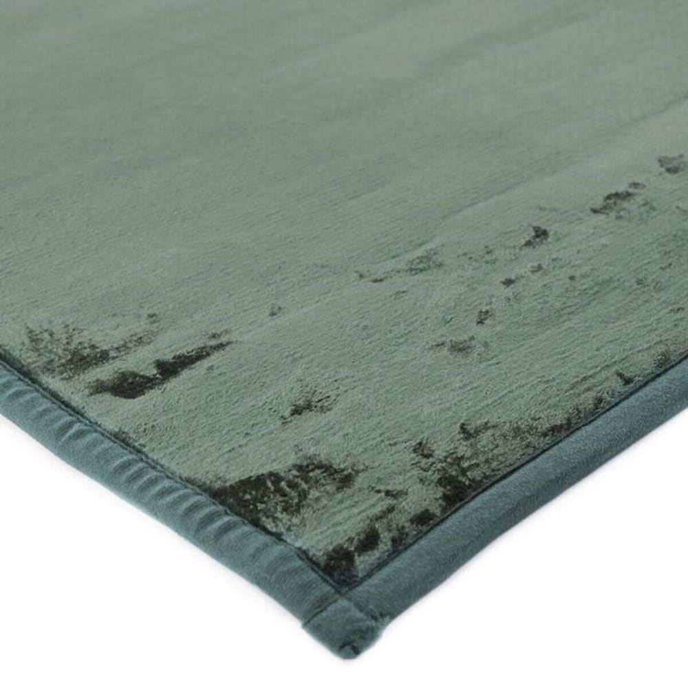 Tapis extra-doux effet velours vert foncé 120x170 — vue 4