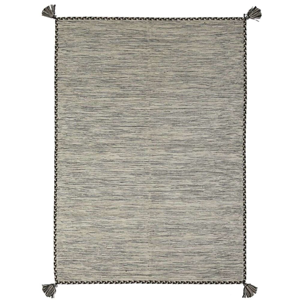 Alfombra 100% algodón trenzado blanco 160x230 - Maisons du Monde