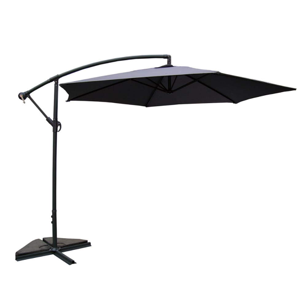 PORTICCIO - Parasol déporté octogonale gris D3m