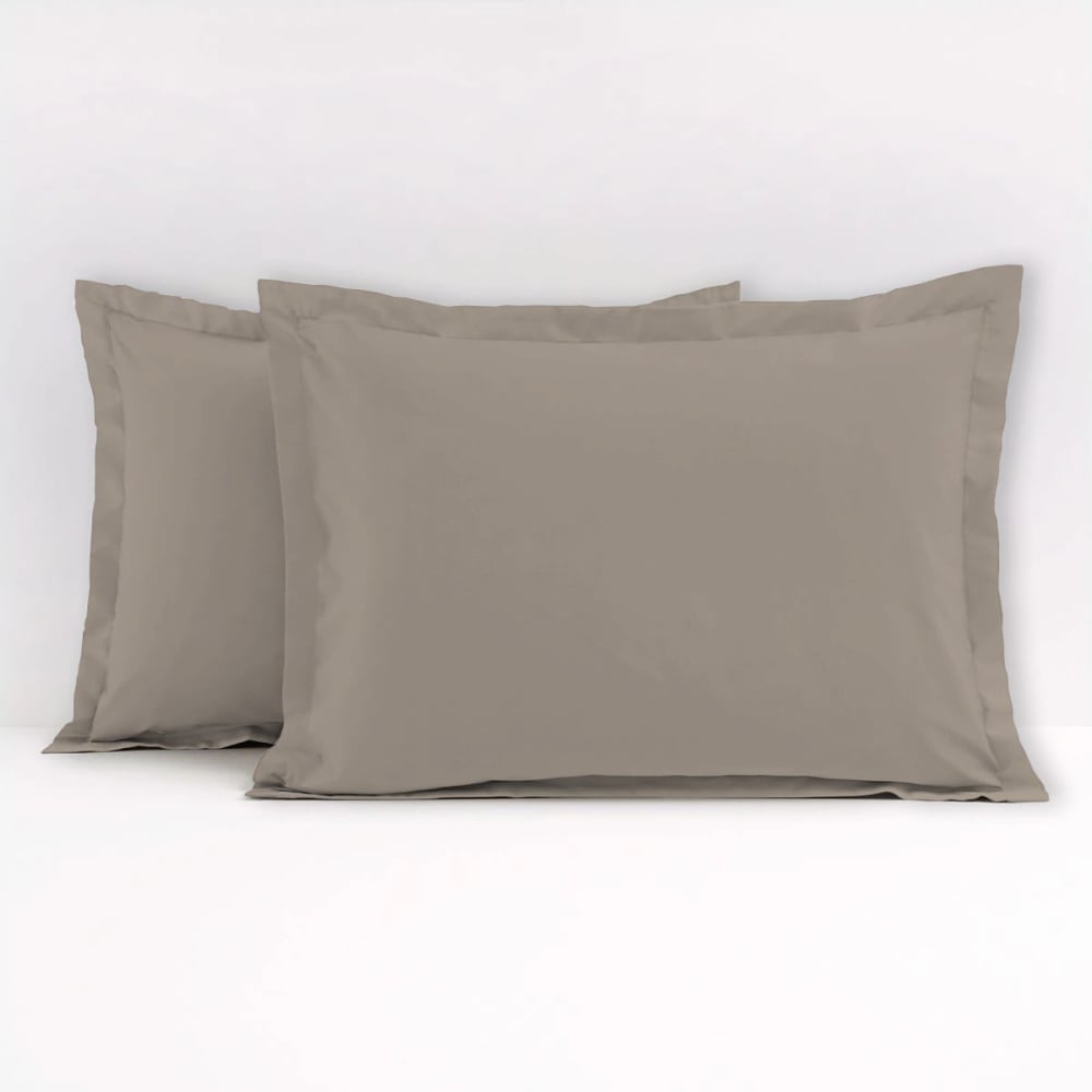 Taie d'oreiller en coton Beige 50x70 - Maisons du Monde