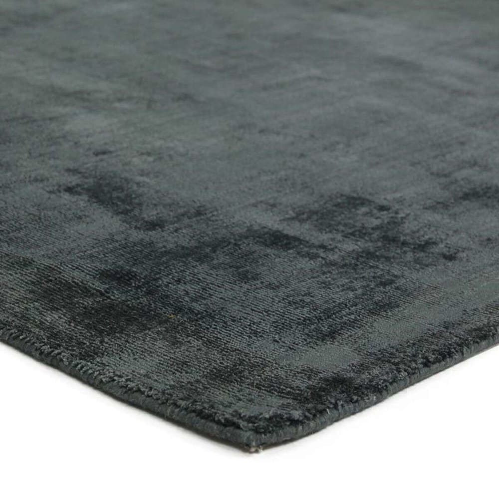 Tapis en viscose effet soyeux gris foncé 120x170 — vue 4