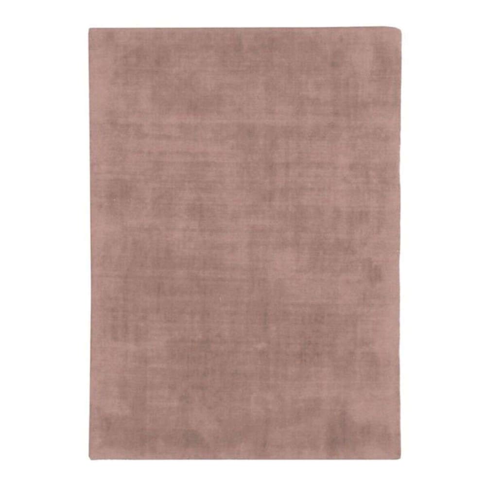 Tapis aspect velours rose nude 120x170