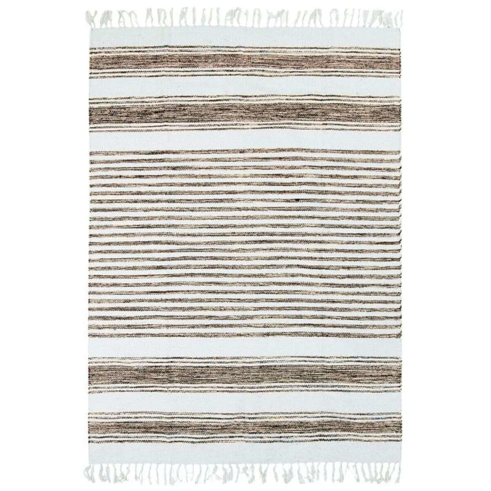 Alfombra 100% algodón color arena-blanco 190x290 - Maisons du Monde